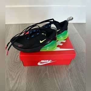 Nike air max 270. Kids size 13. Black. Worn 1x like new. Comes with box.